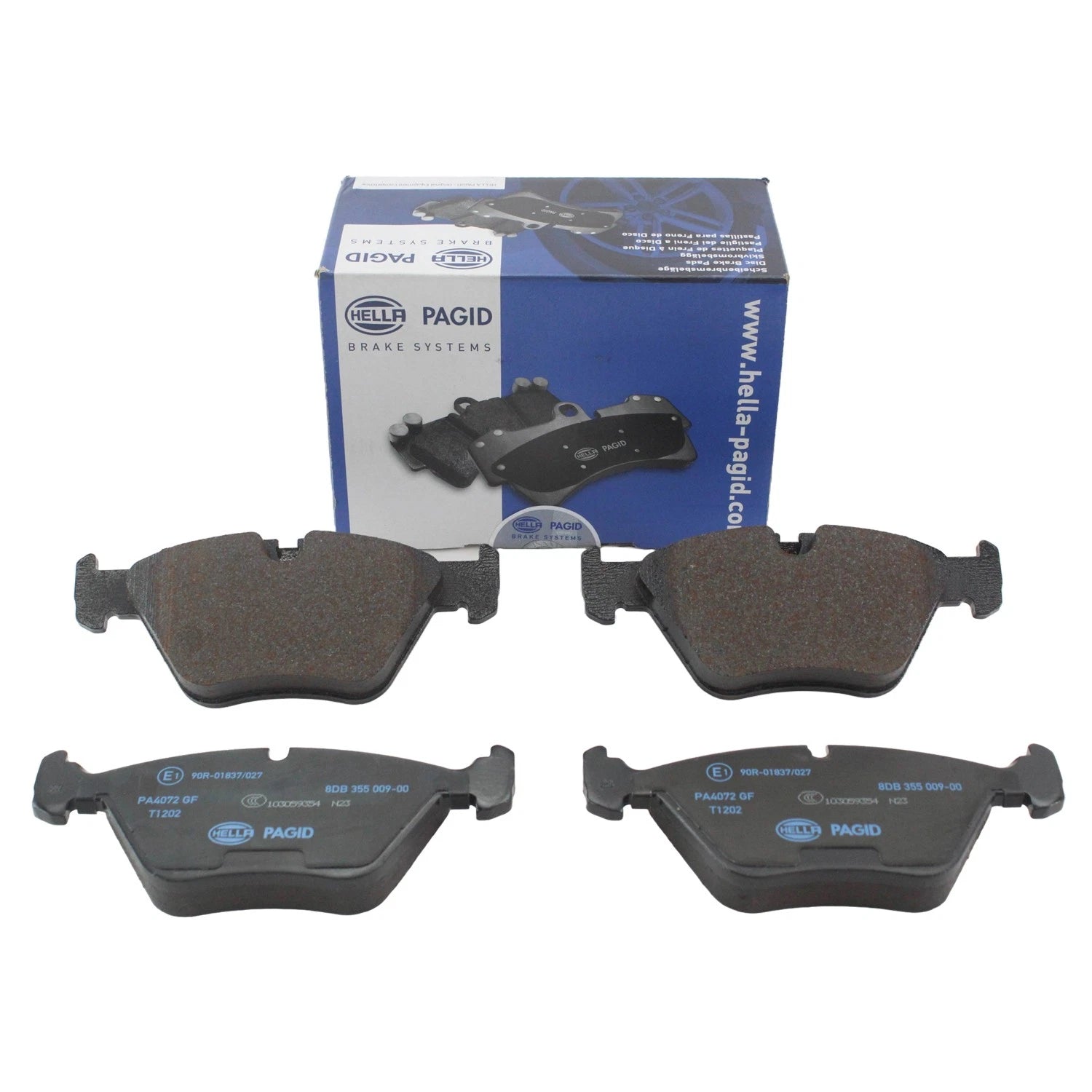 Set of 4 Hella Front Low-Metallic Brake Pads for BMW E46 E83 E85 E86