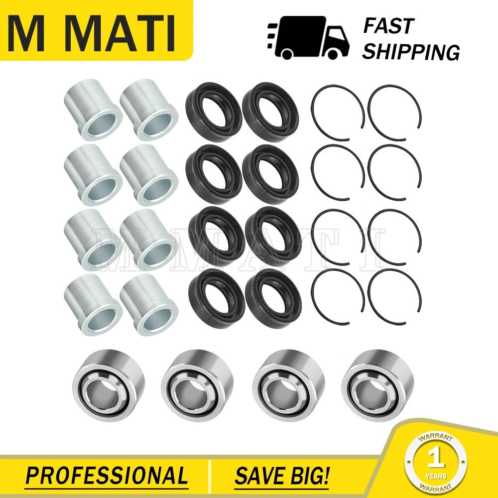 Set of 4 A-Arm Bushings for Honda Sportrax 400 TRX400EX (1999–2008)