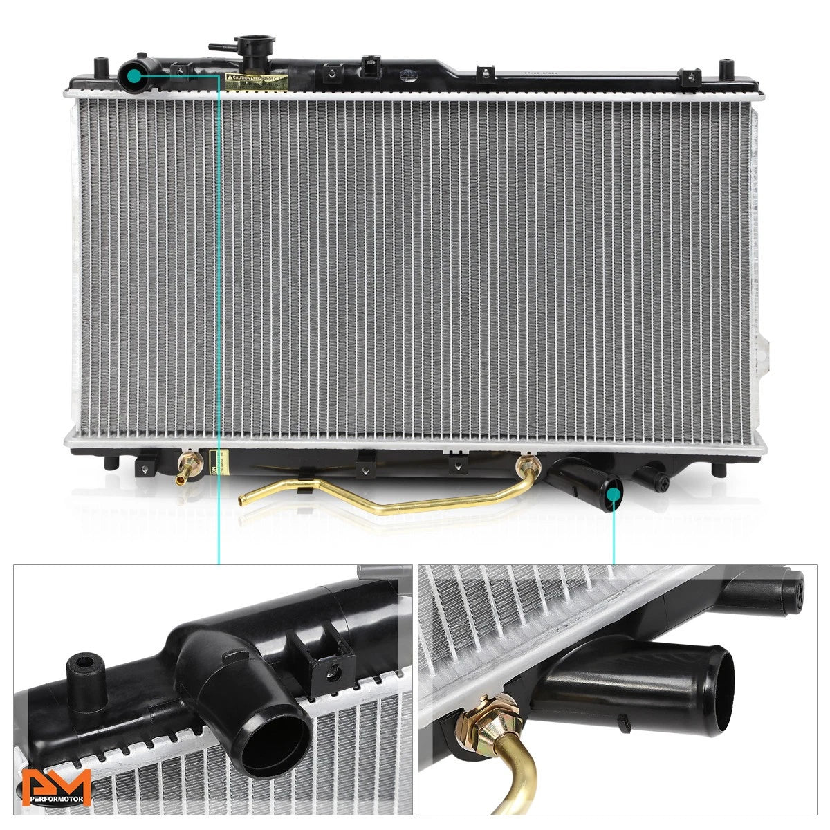 Aluminum Core Radiator for Kia Spectra 2000–2004 DPI-2441