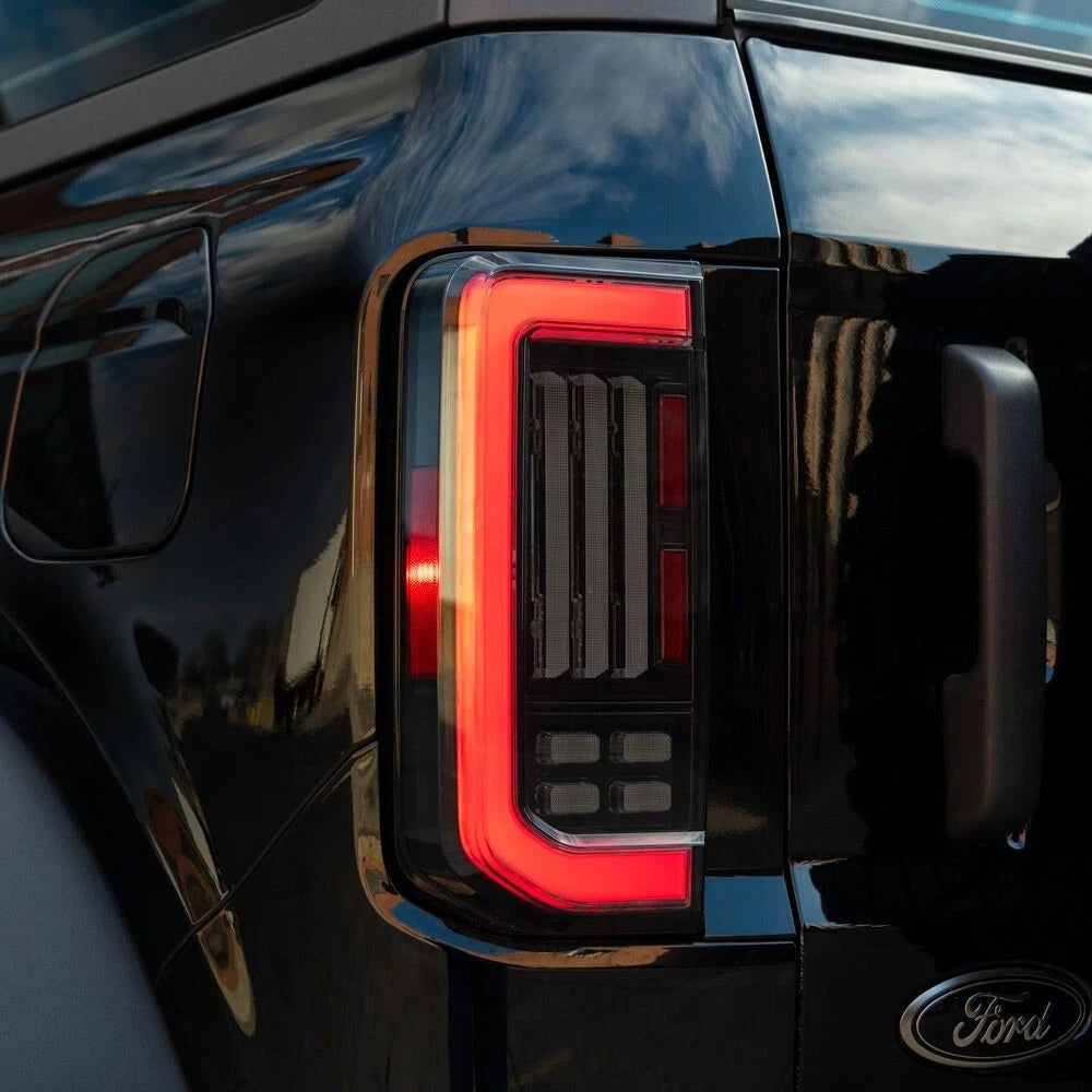 Smoked Sequential LED Taillights Pair for Ford Bronco (2021–2025)