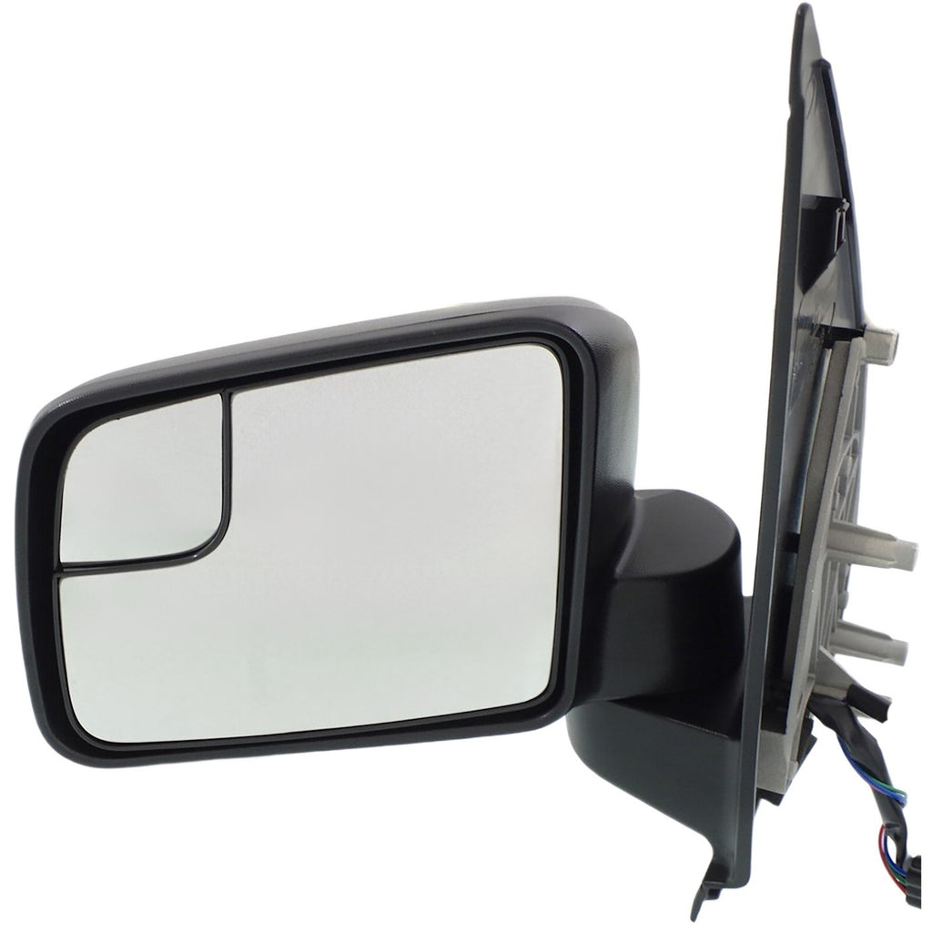 Driver Side Mirror for Ford Transit Connect (2011–2013) Manual Fold Textured Black