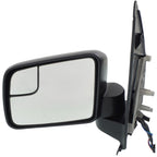Driver Side Mirror for Ford Transit Connect (2011–2013) Manual Fold Textured Black