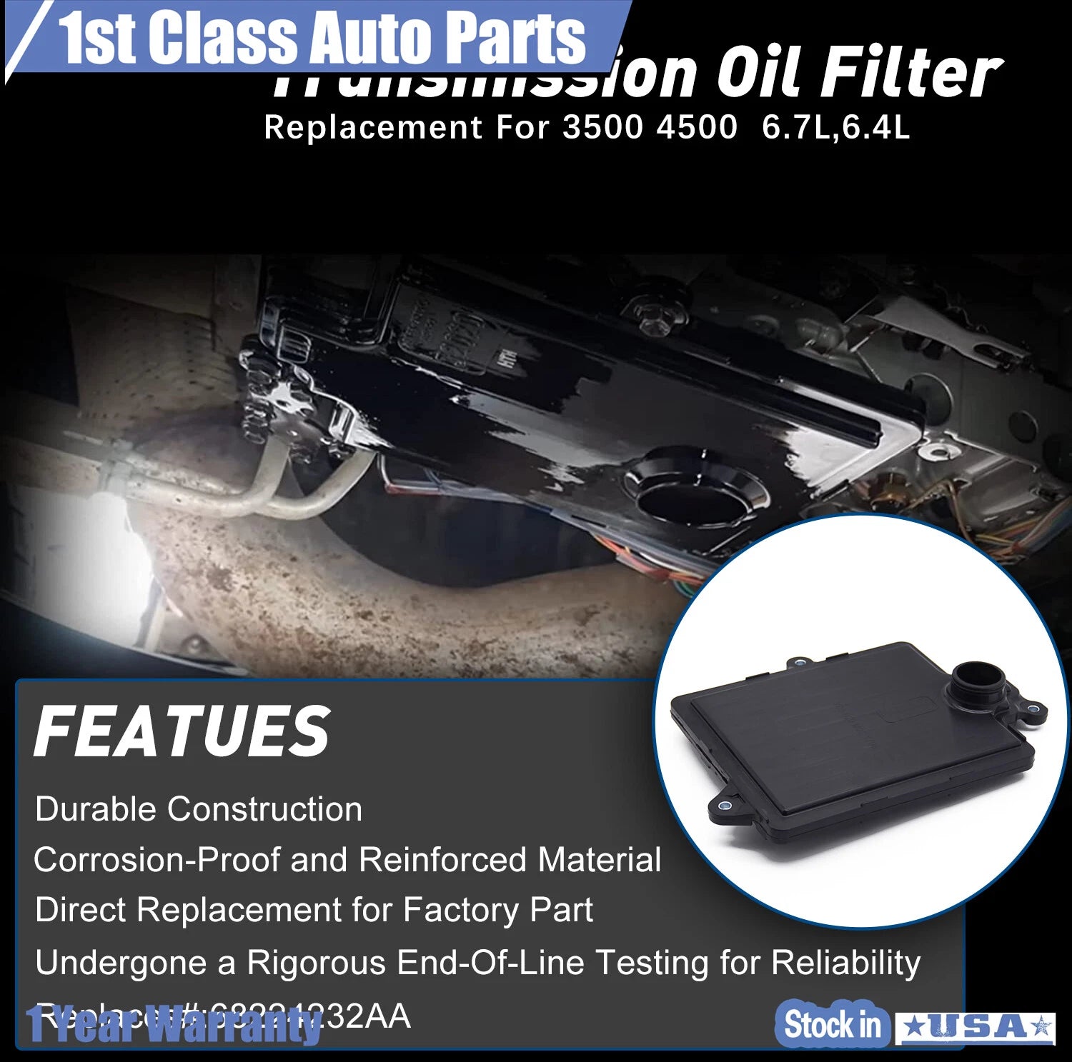 Transmission Oil Filter for Ram 3500-5500 (2013-2020)