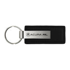 Black Leather Keychain KC1540.ARL - Officially Licensed for Acura RL