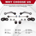 Set of 10 Rear Upper Control Arm Sway Bar Bushings for BMW E38 (1995–2001)