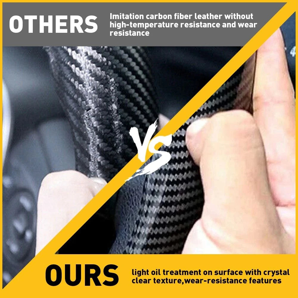 Carbon Fiber Steering Wheel Booster Cover for Universal Fit