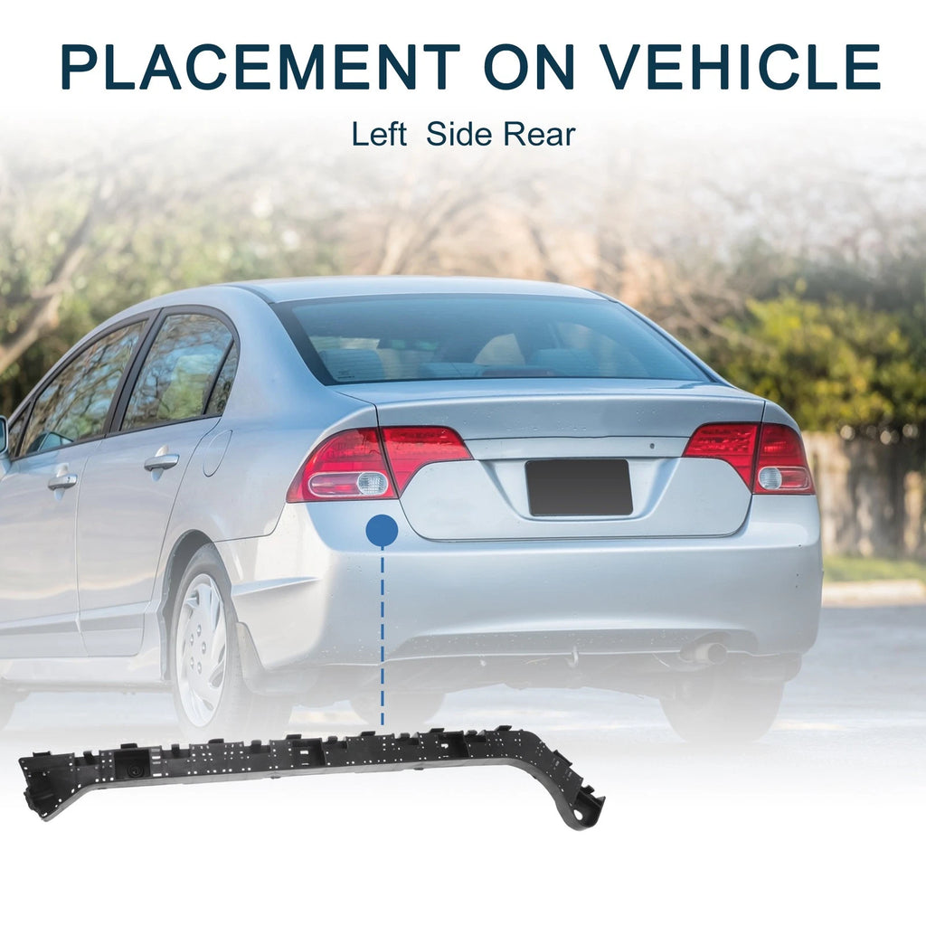 1pc Left Rear Bumper Retainer Bracket No. 71598TEAT01 for Honda Civic Sedan (2016–2020)