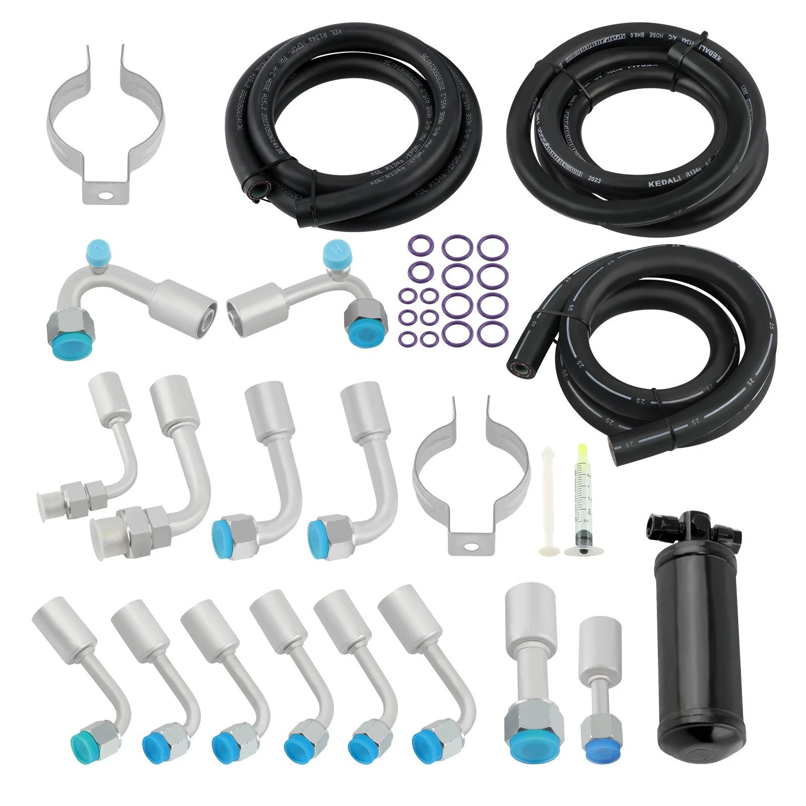 AC Hose Kit with R-Ring Fittings for Make Model