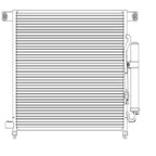 Replacement A/C Condenser w/Receiver Drier (See compatibility Chart)