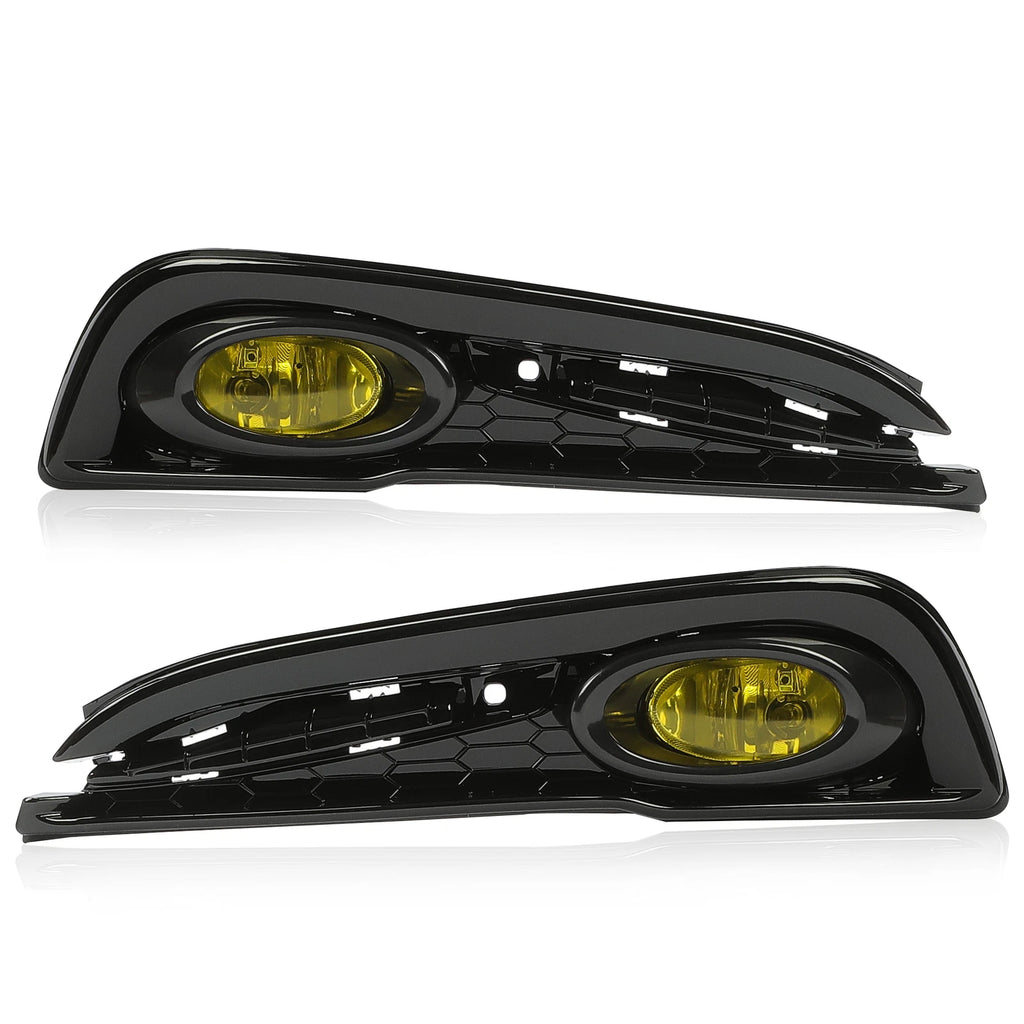 Front Yellow Fog Lights Lamps w/ Switch for Honda Civic Sedan (2013–2015)