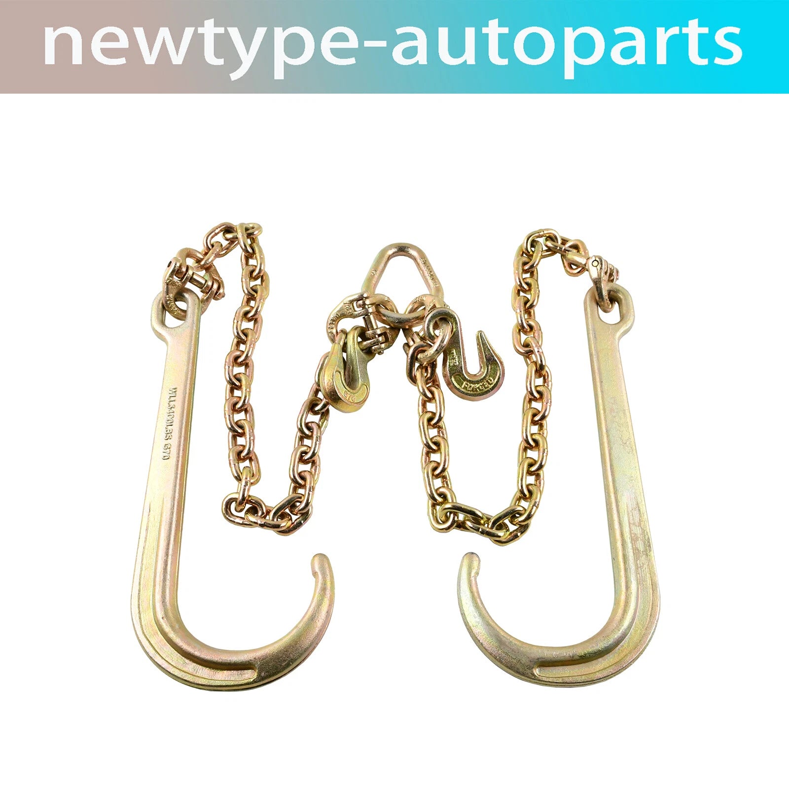 Tow Chain J-Hooks for G70 Flatbed Truck (5/16" X 2')