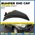 Bumper End for Toyota Tacoma (2012–2015) Front Passenger Side EXV Textured Plastic