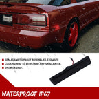 2X Smoked Red LED Rear Bumper Side Marker Lights for Toyota Supra (1986–1992)