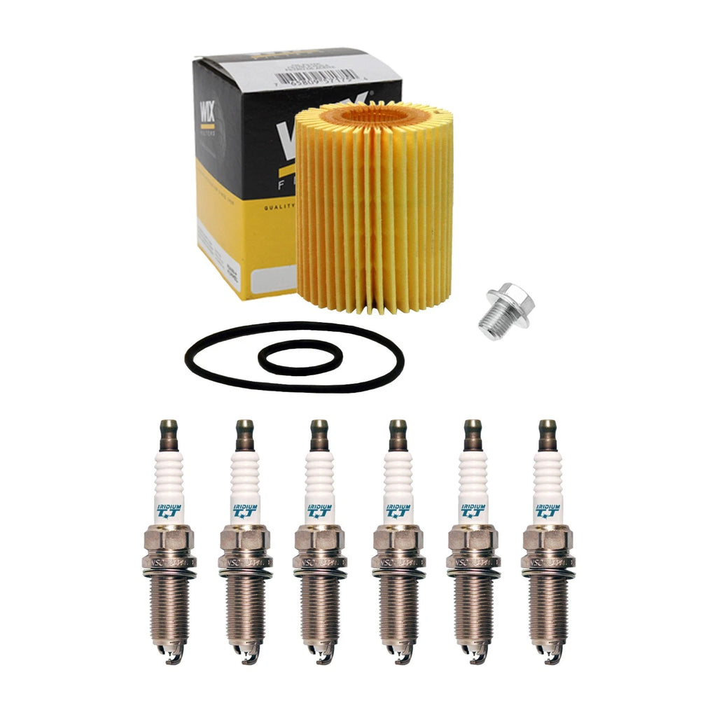 Wix Engine Oil Filter & Denso 6 Iridium TT Spark Plugs for GS300 (1998–2005)