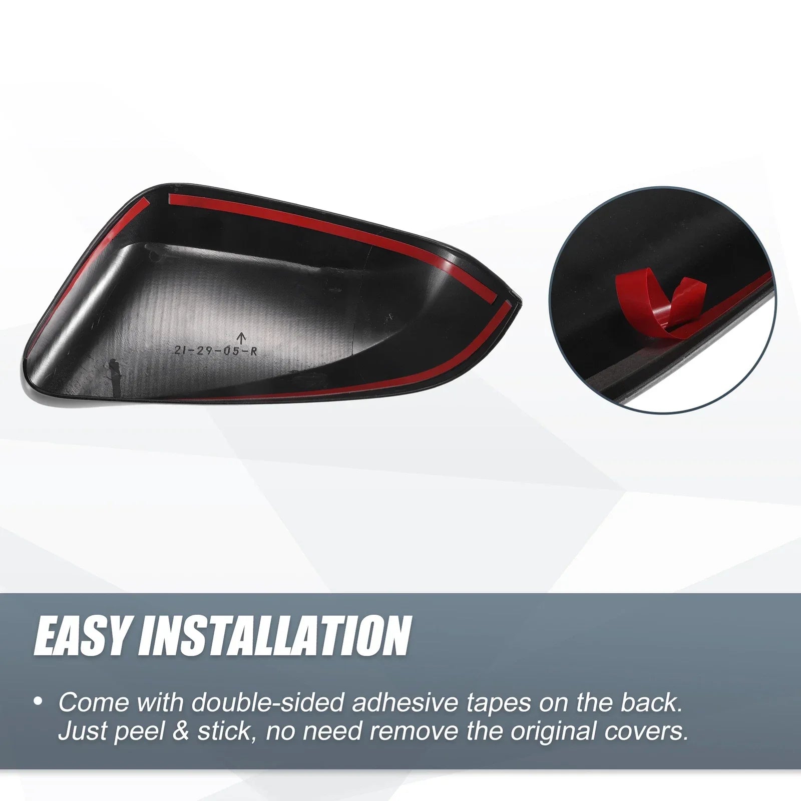 Gloss Black Rearview Mirror Cover Caps for Lexus RX (2023)