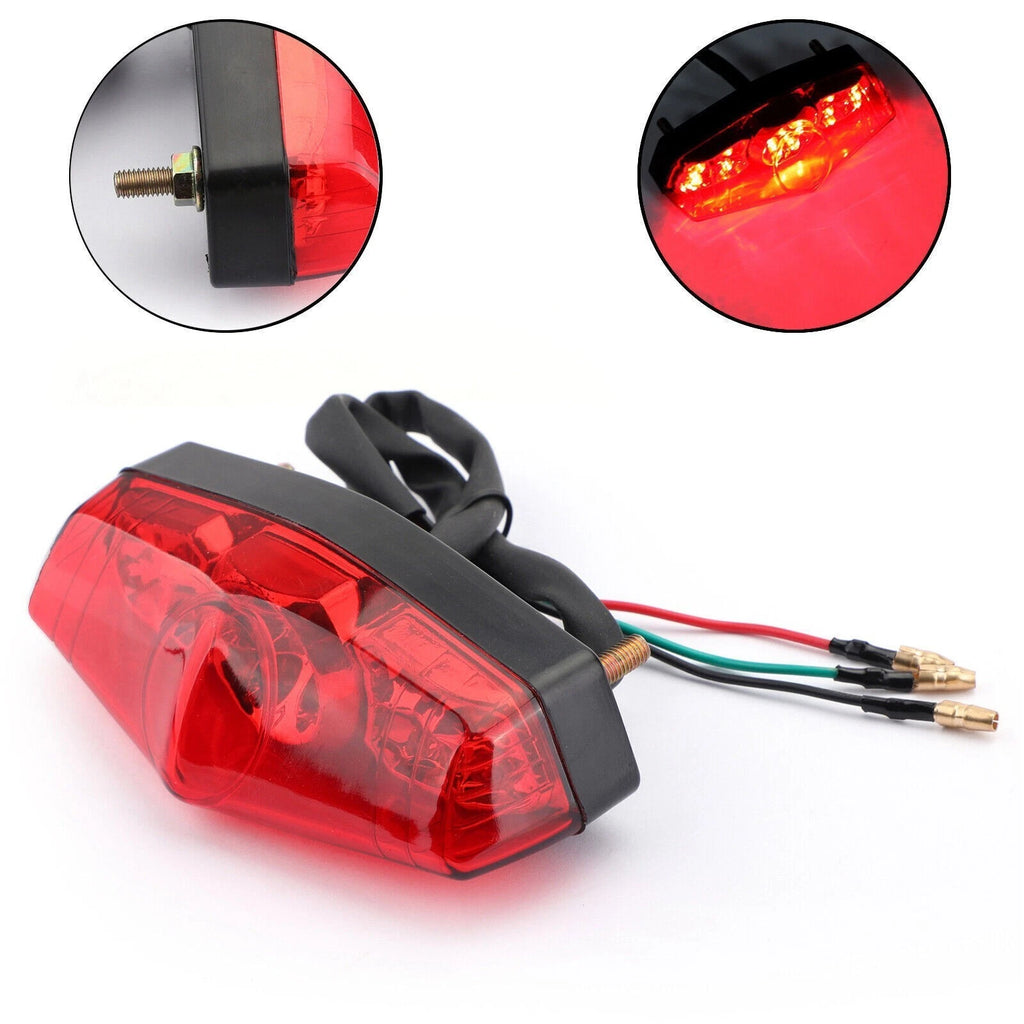 LED Brake Stop Running Rear Tail Light for Motorcycle (12V) SMK #3