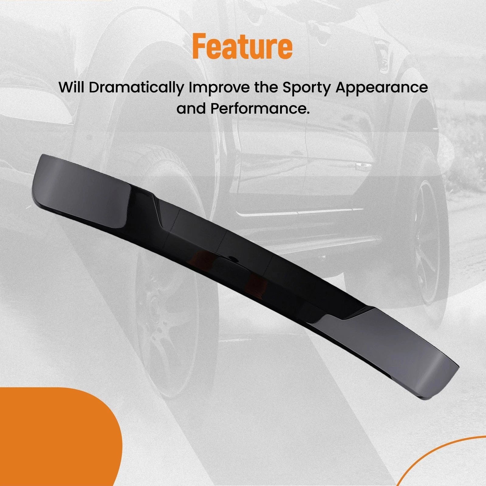 Black Window Roof Spoiler for Toyota Corolla 4DR (2020–2025)