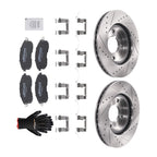 Front Brake Rotors & Pads Kit for Nissan Cube (2009–2014) Sentra (2007–2012)