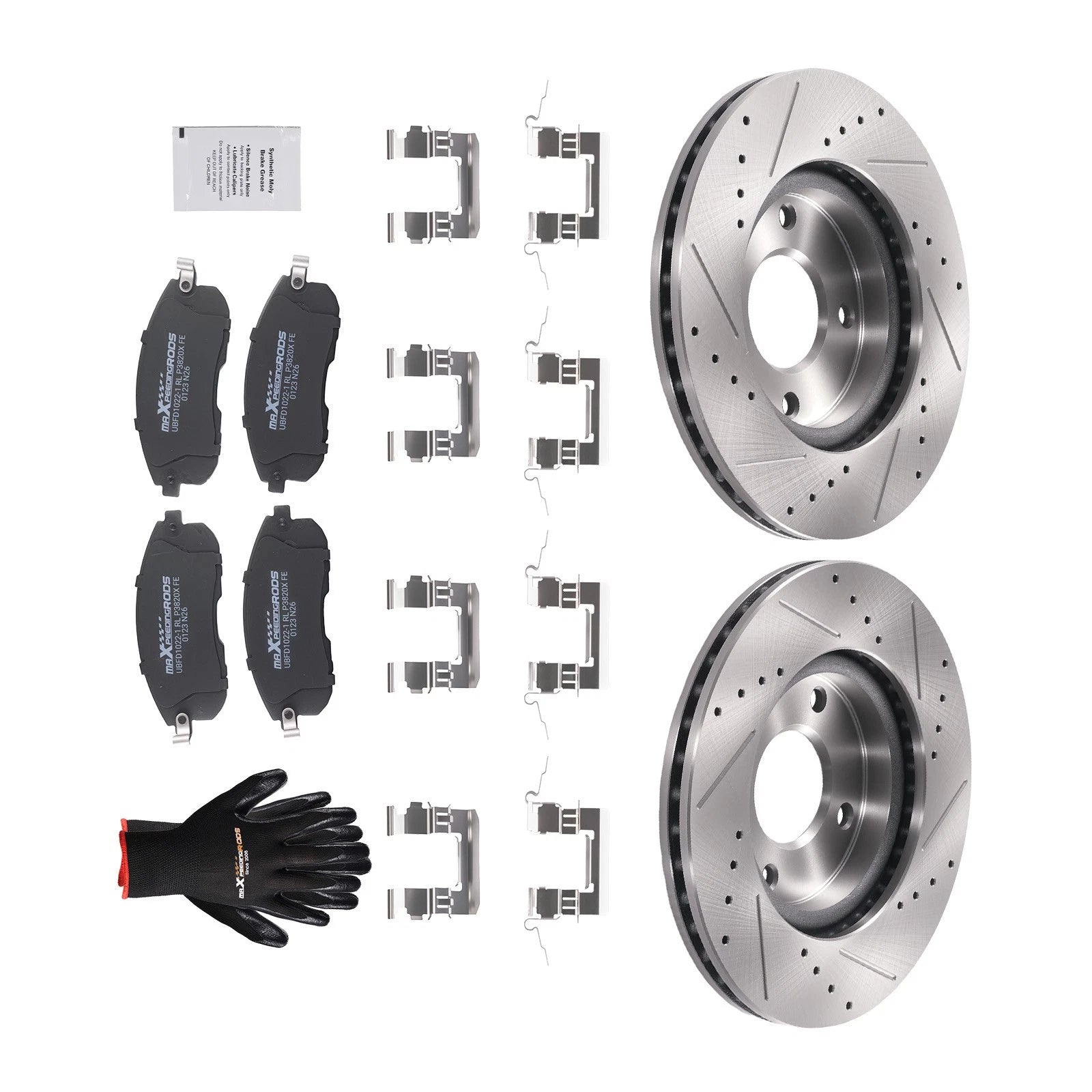 Front Brake Rotors & Pads Kit for Nissan Cube (2009–2014) Sentra (2007–2012)