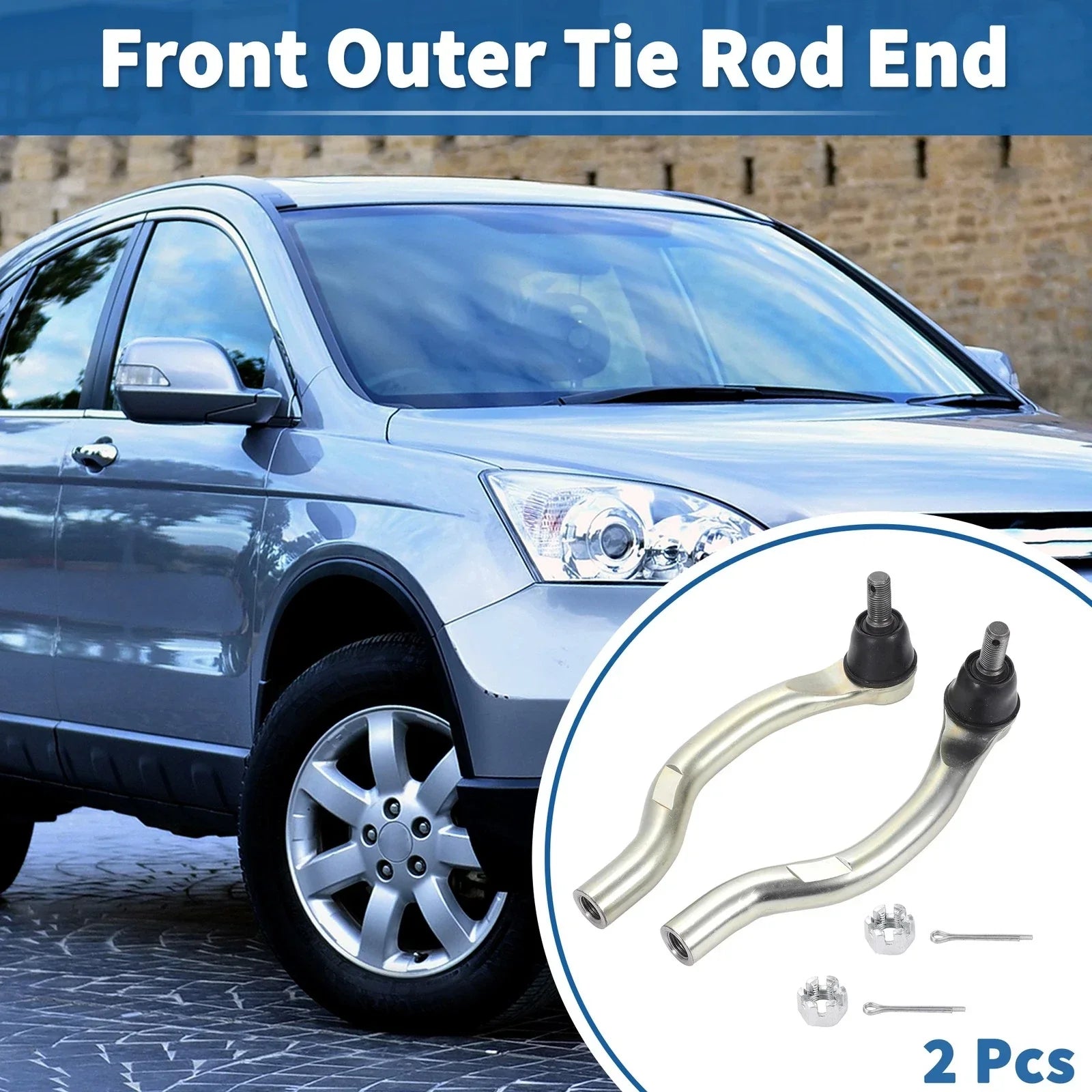 2 x Front Outer Tie Rod Ends for Acura TSX (2009-2014)