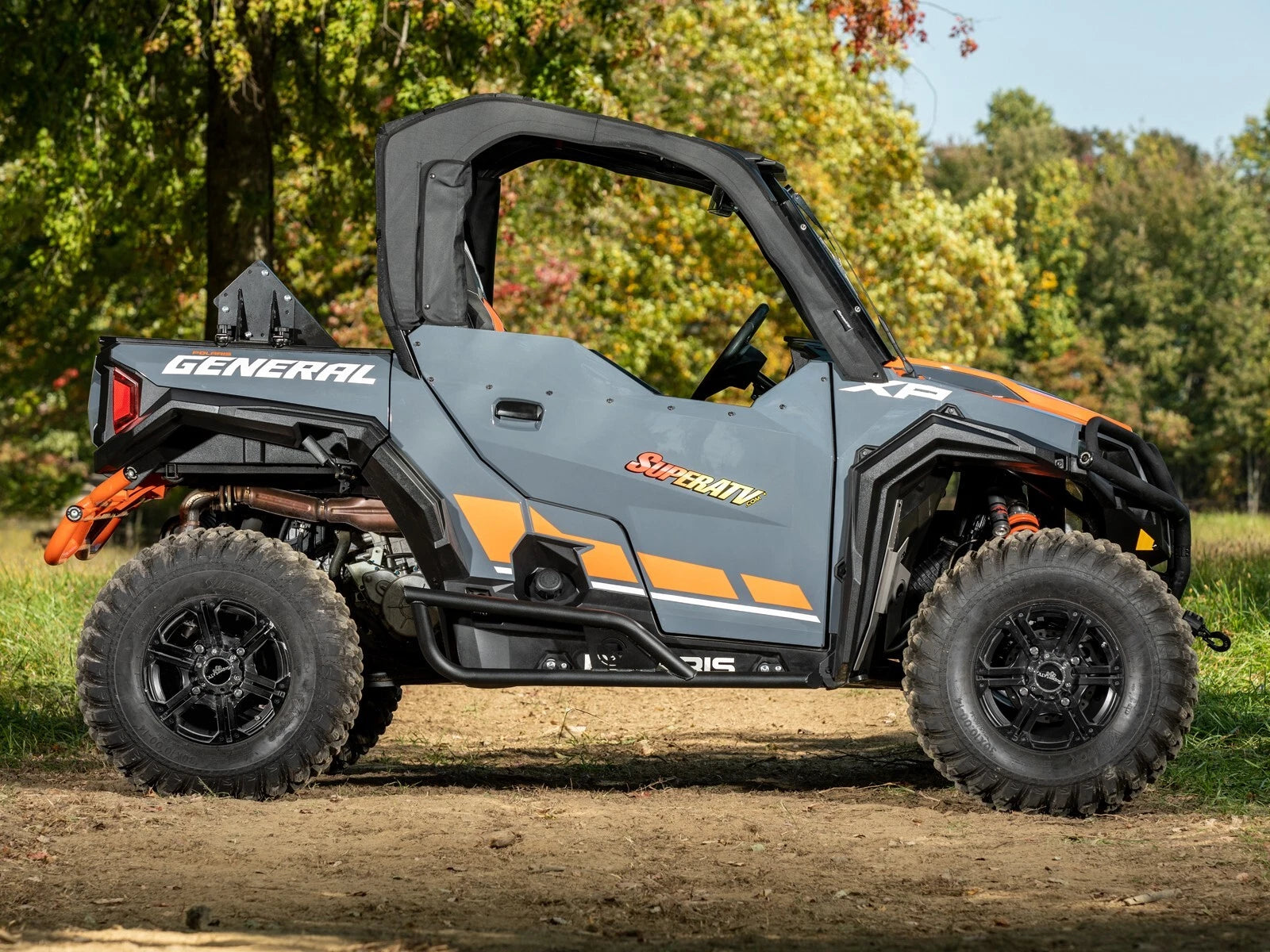 Heavy Duty Nerf Bars for Polaris General XP 1000 (2020+) - Black