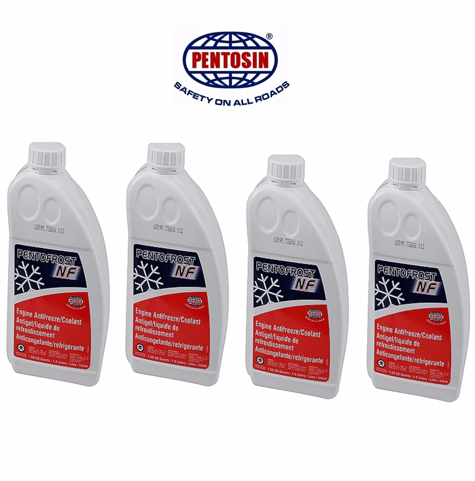 Set of 4 Blue Engine Coolant Antifreeze NF-G11 for Audi VW (6L)