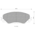 Front Disc Brake Pads Set for Toyota Corolla ZRE152R ZRE153R ZRE182R