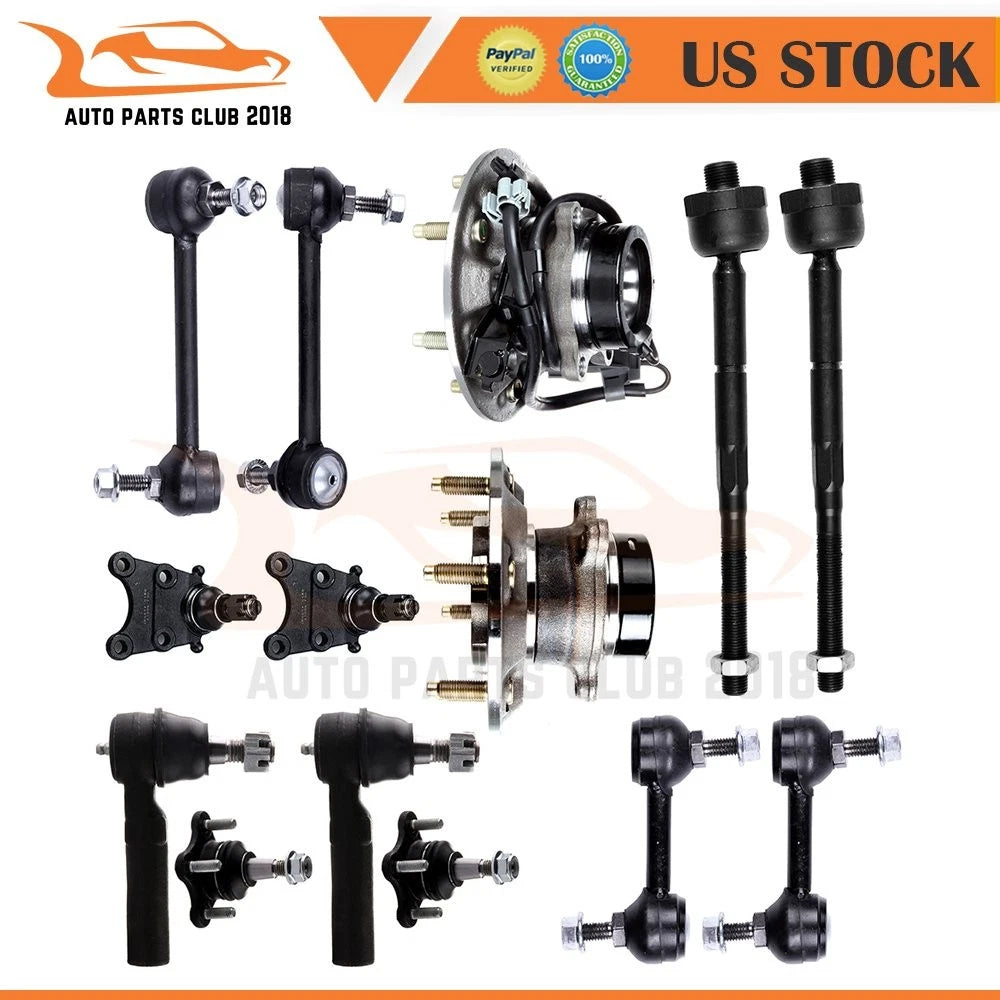 14pc Front Wheel Bearings & Sway Bar Links for Colorado Canyon (2004–2005)
