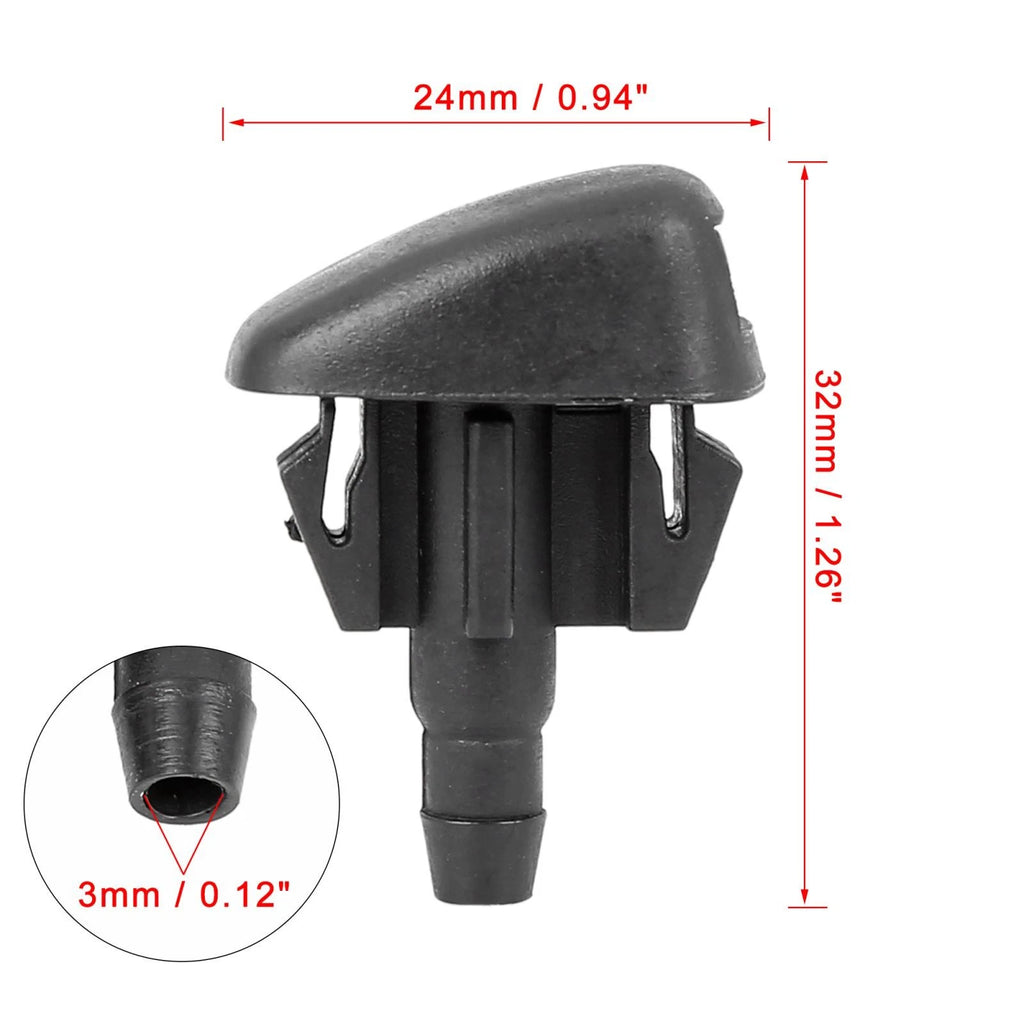 2pcs KD45-67-510 Wiper Washer Nozzle Jet for Mazda 3 6 CX-5 CX-9 (2004–2023)