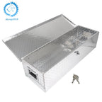 Aluminum Trailer Tongue Tool Box for Pickup Truck Bed (39" x 13" x 10")