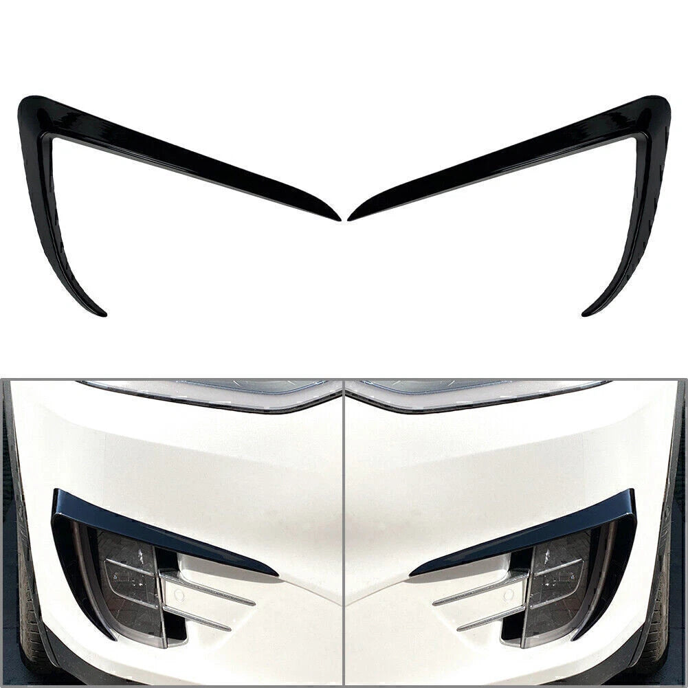 1 Pair Fog Light Eyebrow Cover Trim for Tesla Model X (2015–2020)