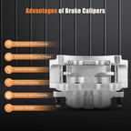 Rear Pair Brake Calipers for Dodge Ram 3500 (2003–2008)