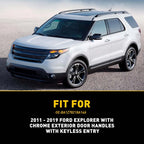 Left Driver Door Handle Key Bezel Cover for Ford Explorer (2011-2019)