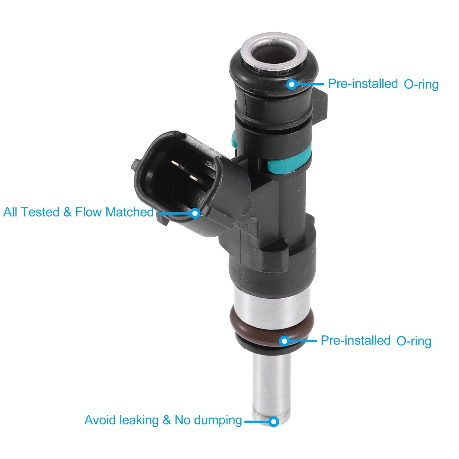 1 Pcs Fuel Injector 0280158276 16600-3AC0A for Nissan March Versa (2005–2019)