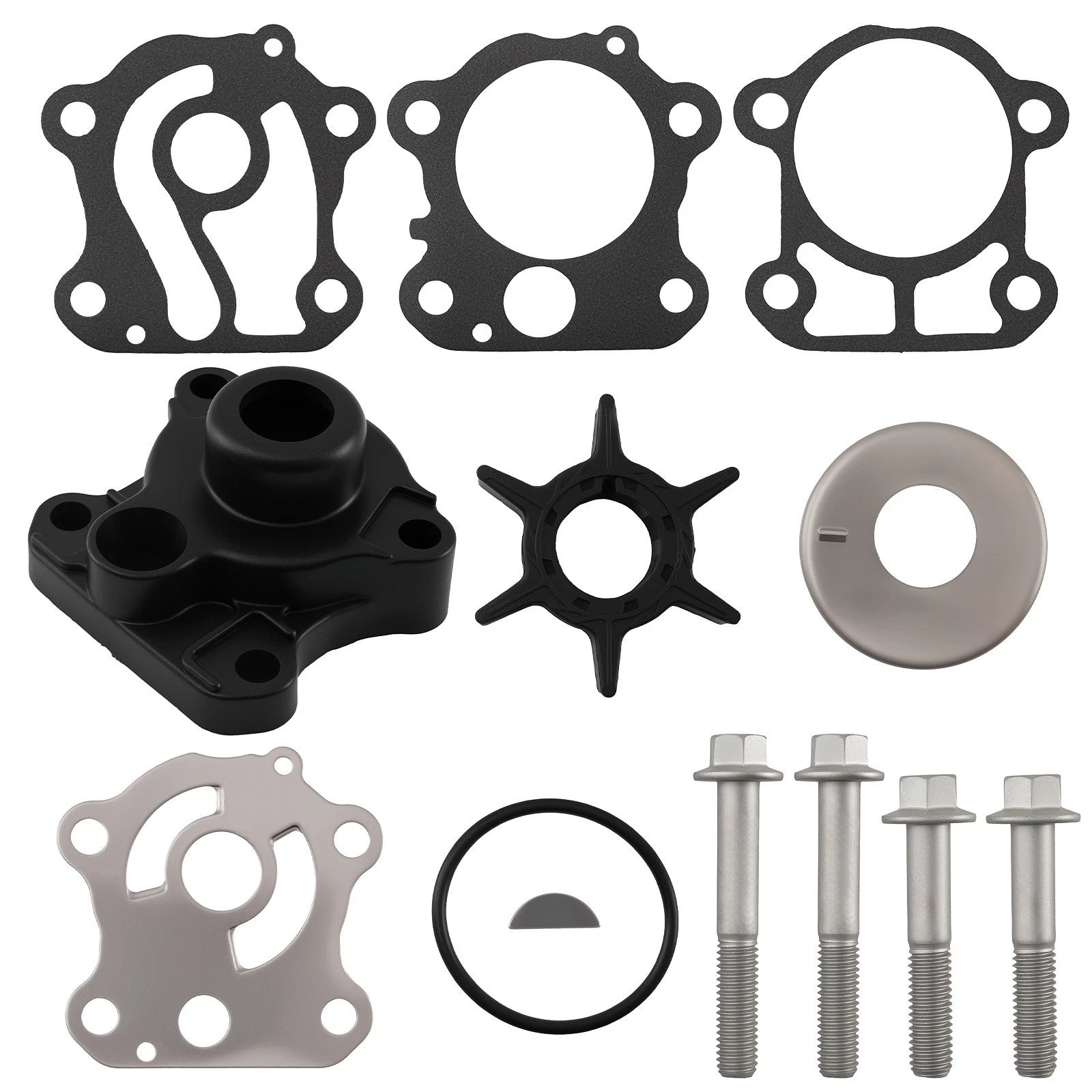 Water Pump Repair Kit for Yamaha 50-70 HP Outboard (Sierra 18-3428-1, 6H3-W0078-A0)