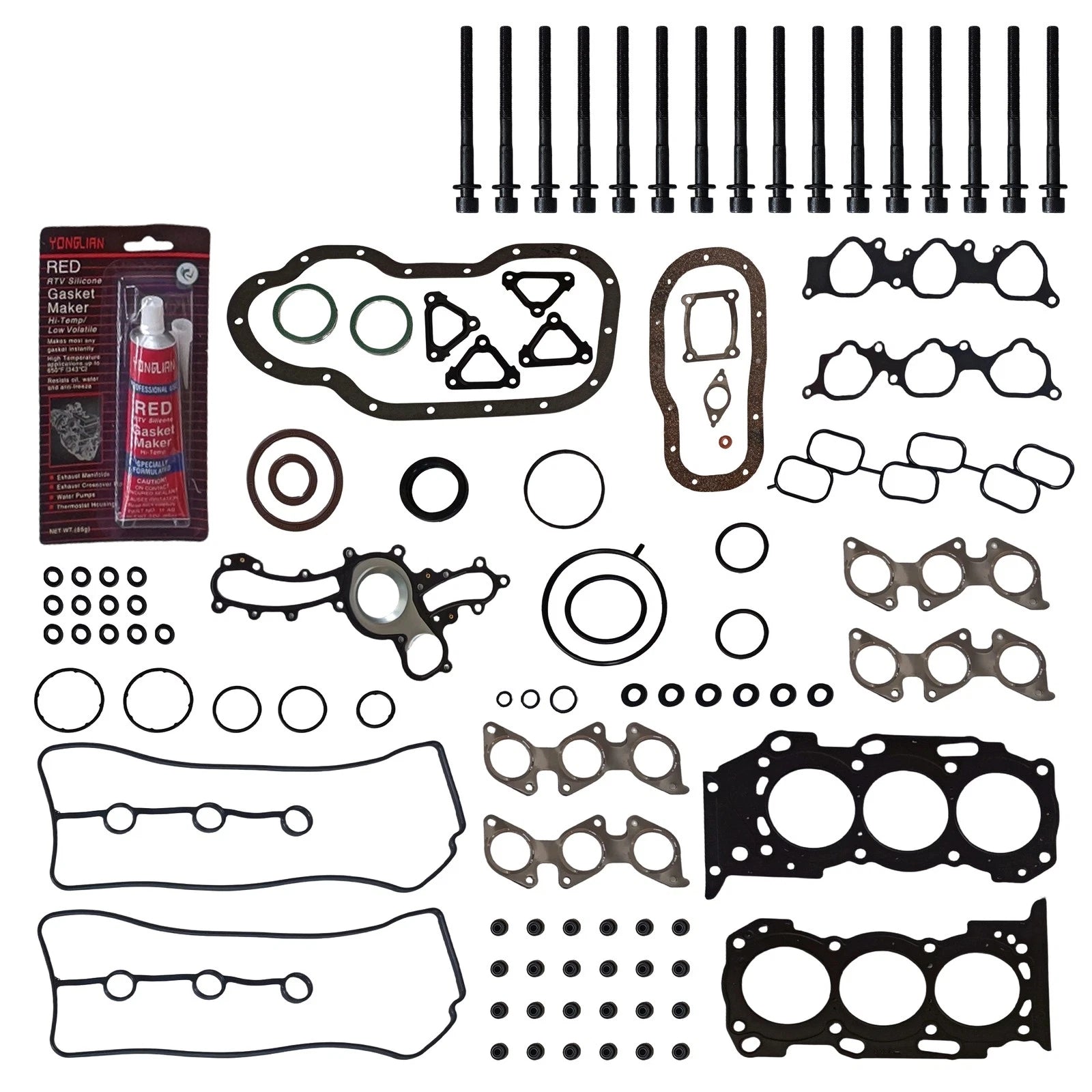 Full Gasket Set with Head Bolts for Toyota Tacoma 4Runner Tundra (2005–2015)