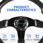 Carbon Fiber 13” 340mm Universal 6 Bolt Racing Steering Wheel