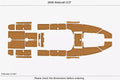 EVA Foam Teak Deck Flooring Mat for Wellcraft CCF (2006)