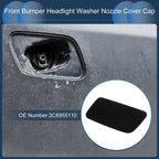 Front Right Washer Nozzle Cover Cap for Volkswagen Passat CC (2008–2012) Black