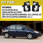 2Pcs Interior Door Handles for Hyundai Elantra (2007–2010)