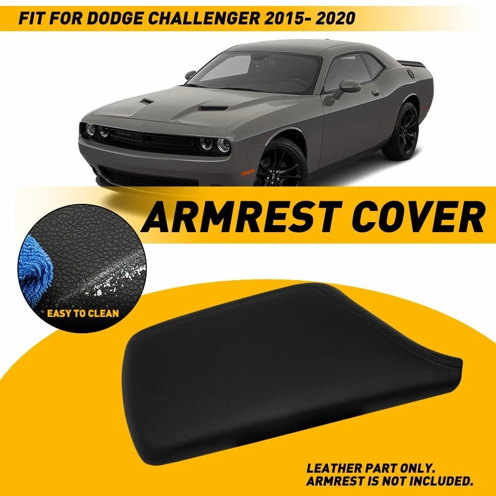 Center Console Armrest Cover Skin for Dodge Challenger (2015–2020)