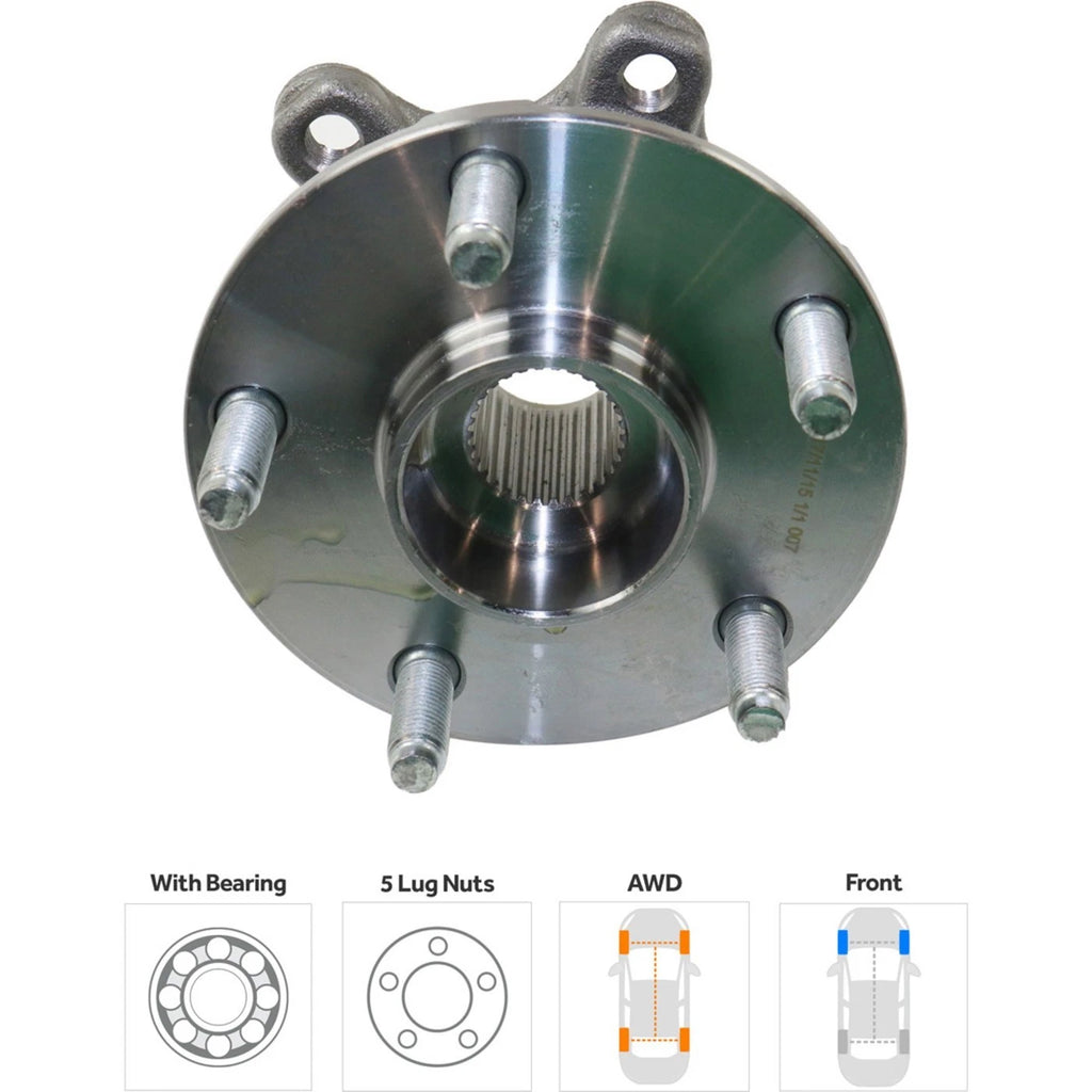 Wheel Hubs for Lexus IS250 (2006–2013) AWD with Bearings