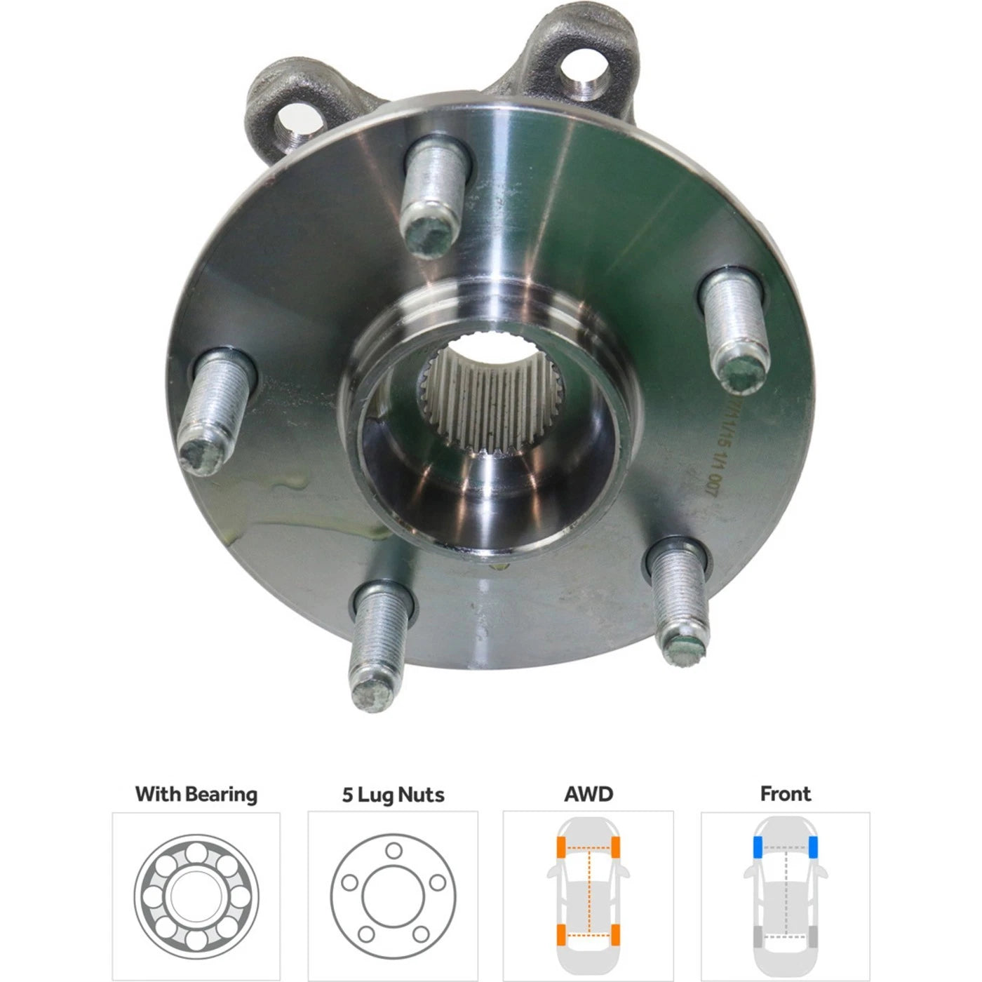 Wheel Hubs for Lexus IS250 (2006–2013) AWD with Bearings