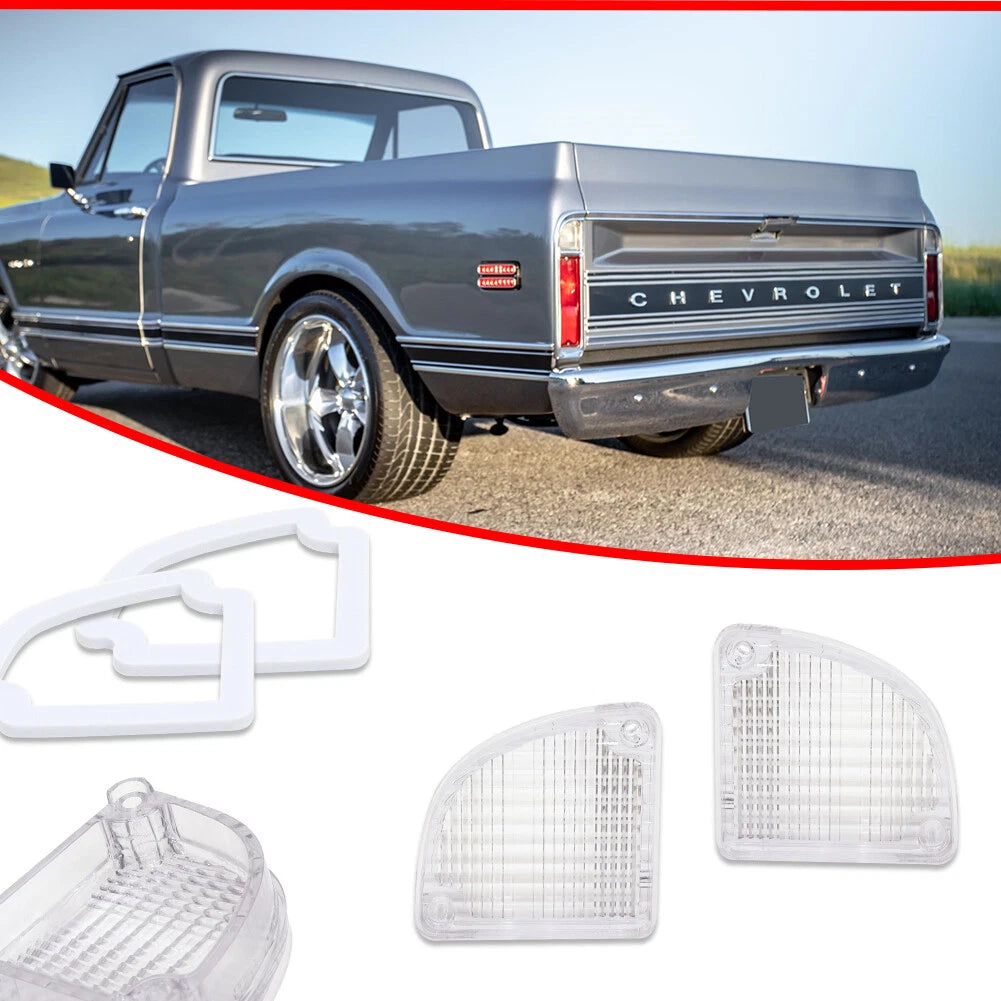 2X Reverse Light Lens for Chevrolet GMC Fleetside Pickup (1967–1972)