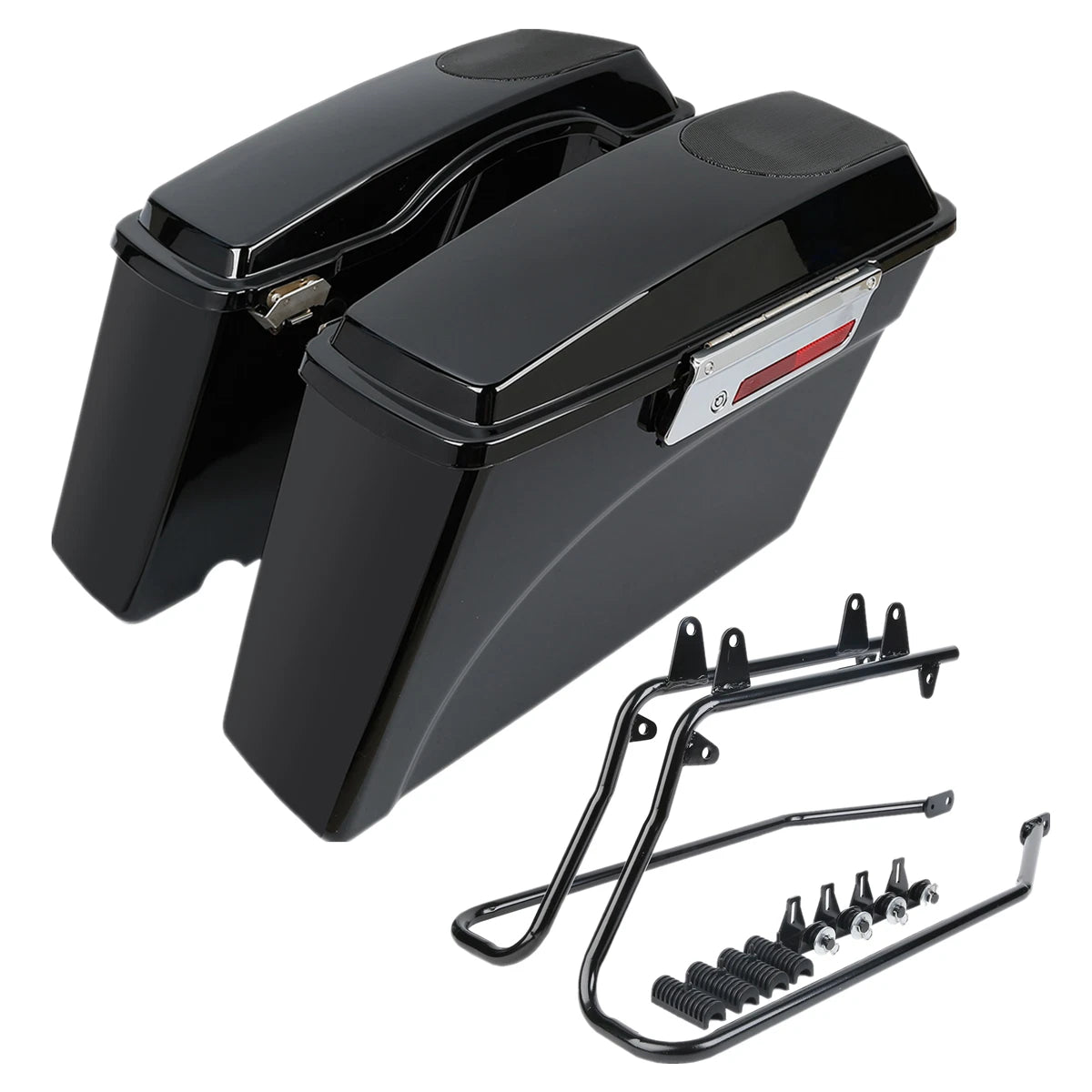 5x7" Speaker Lids & Conversion Brackets for Harley Fatboy (1984–2017)