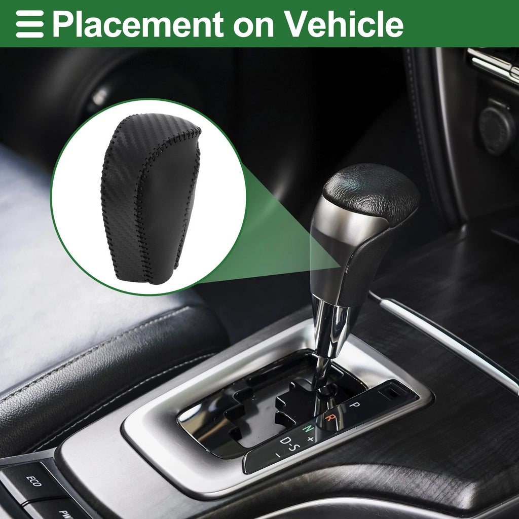 Gear Shift Knob Cover for Mazda CX-30 (2020–2022) Black Carbon Fiber