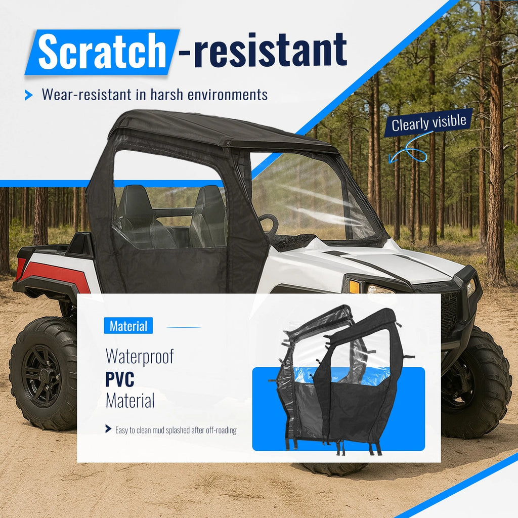 Soft Full Doors Cab Enclosures for Polaris RZR 800 800S (2008–2014)