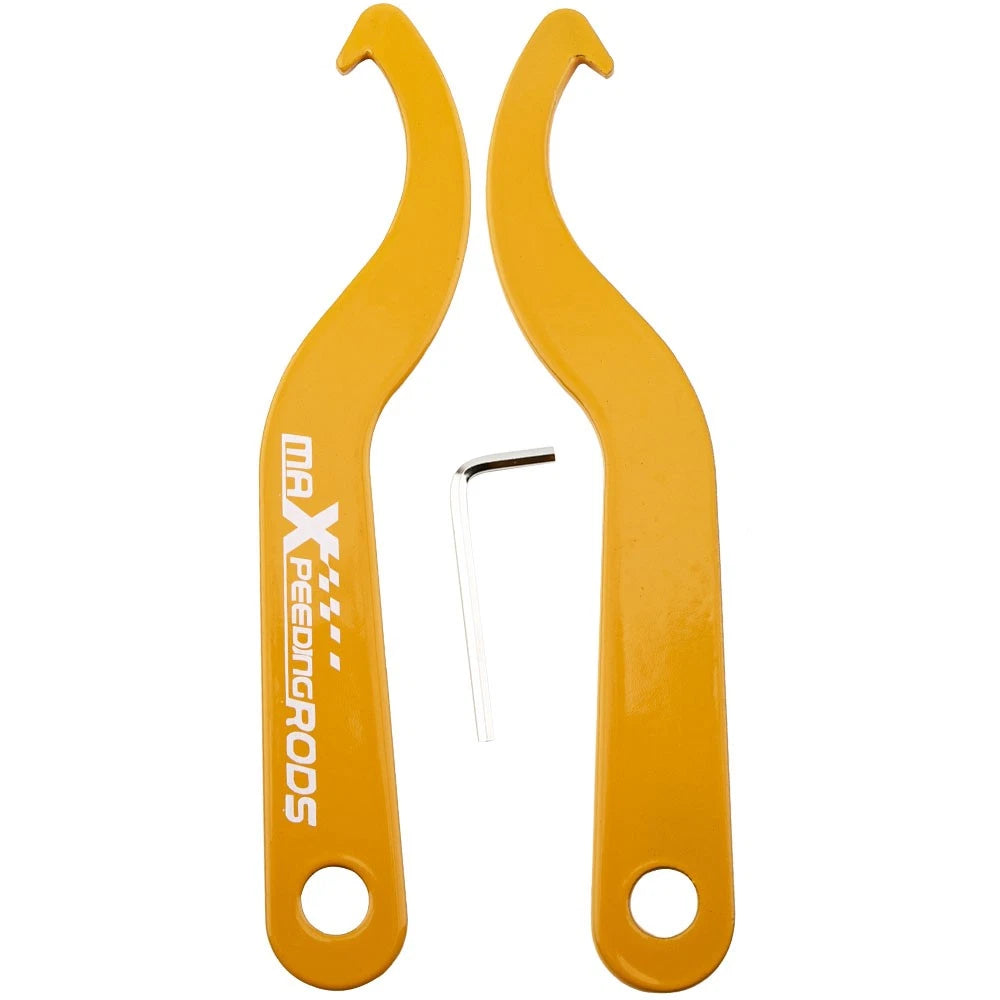 2X Steel Coilover C Spanners Hook Wrench for Universal Applications