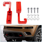 Pair Front Tow Hooks for Jeep Grand Cherokee (2015–2023) Red Forged