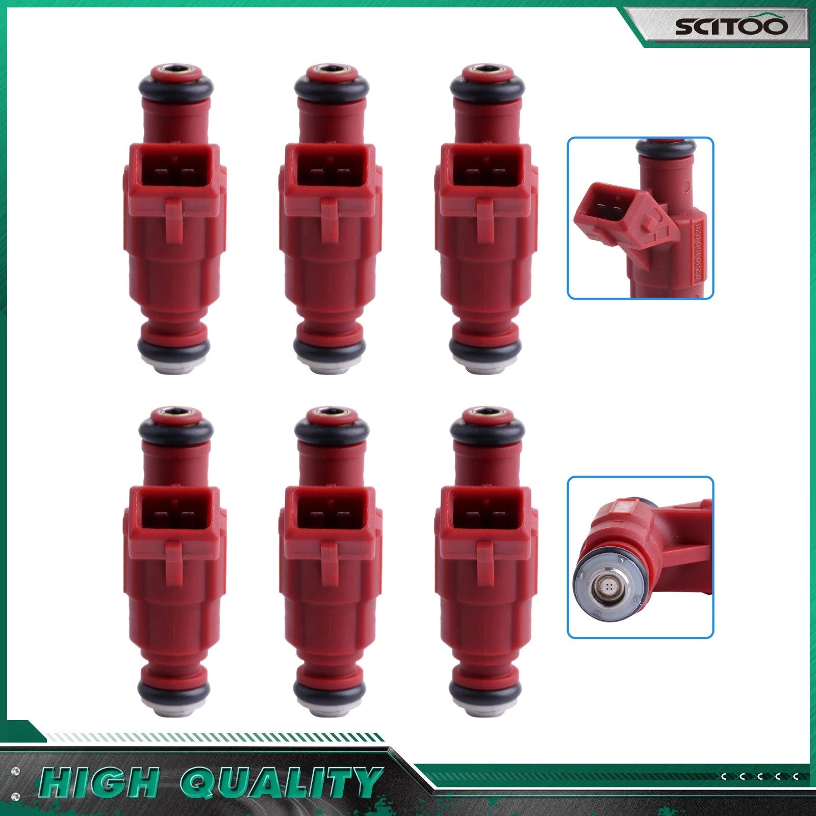 Set of 6 Fuel Injectors for Ford Explorer Sport 4.0L (2002–2003) 822-11139